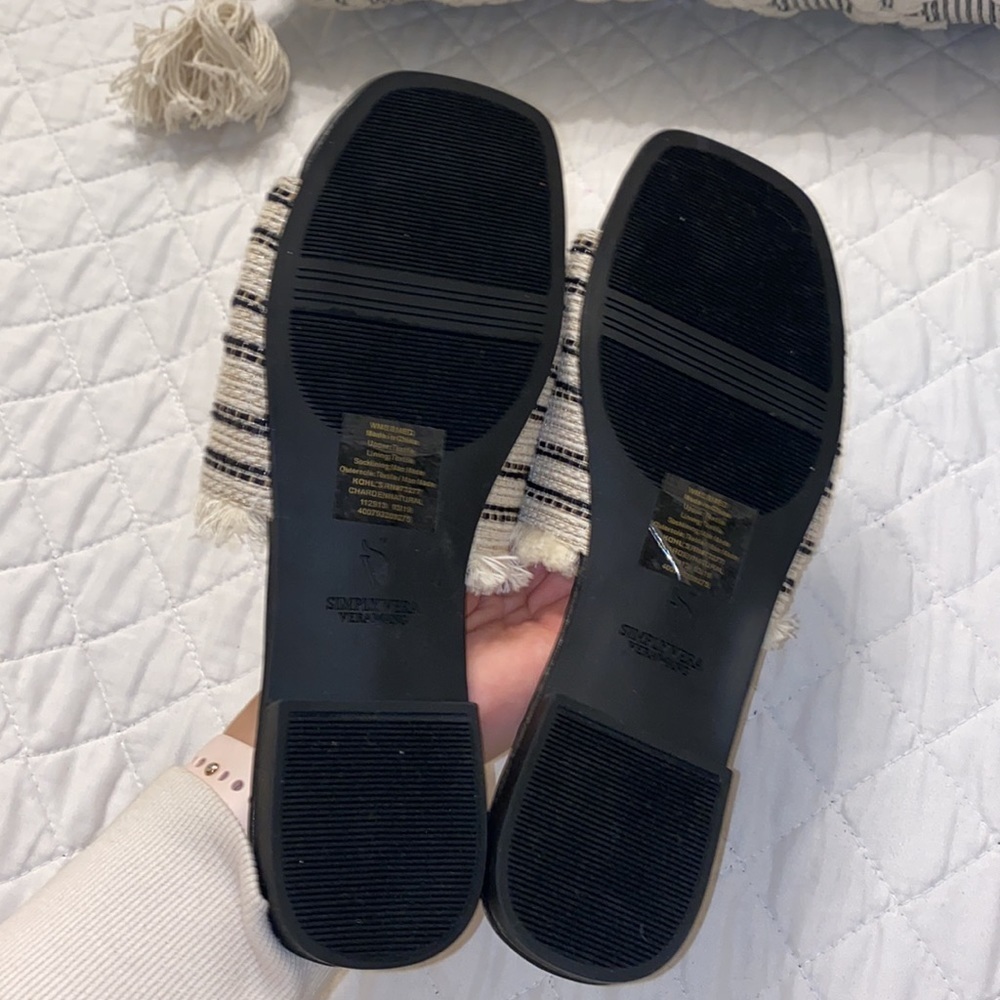 NEW Simply Vera Vera Wang Charden Slide Sandals - Picture 3 of 5
